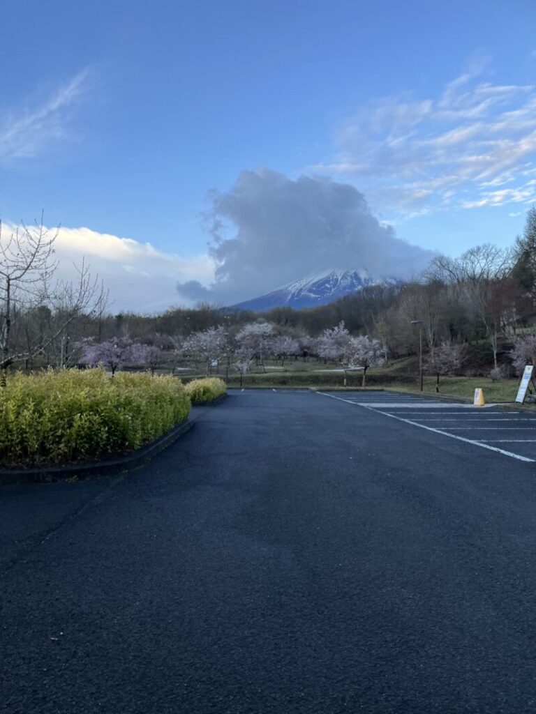 第一エイドから見る富士山