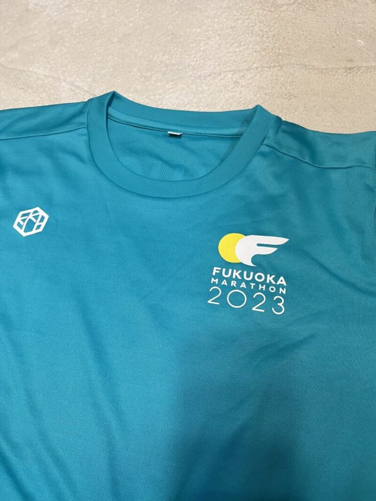 福岡マラソン参加Tシャツ