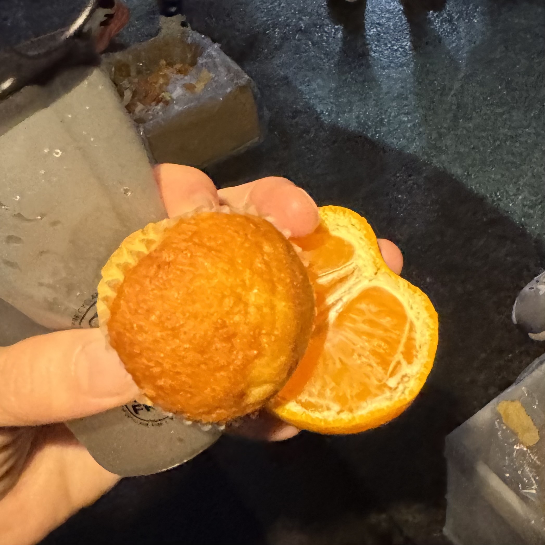 みかん・プチケーキ