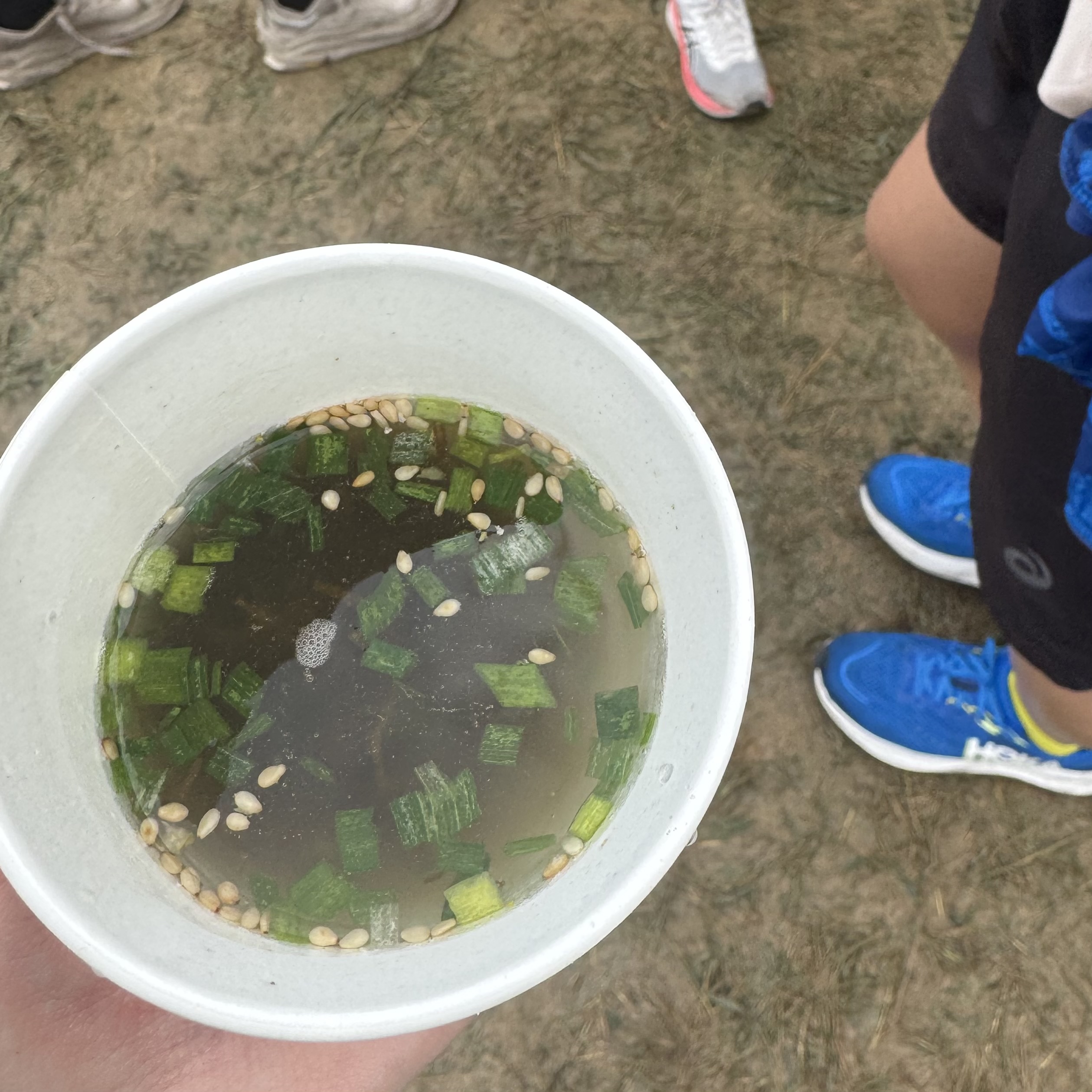 沖縄ウルトラ エイド もずくスープ