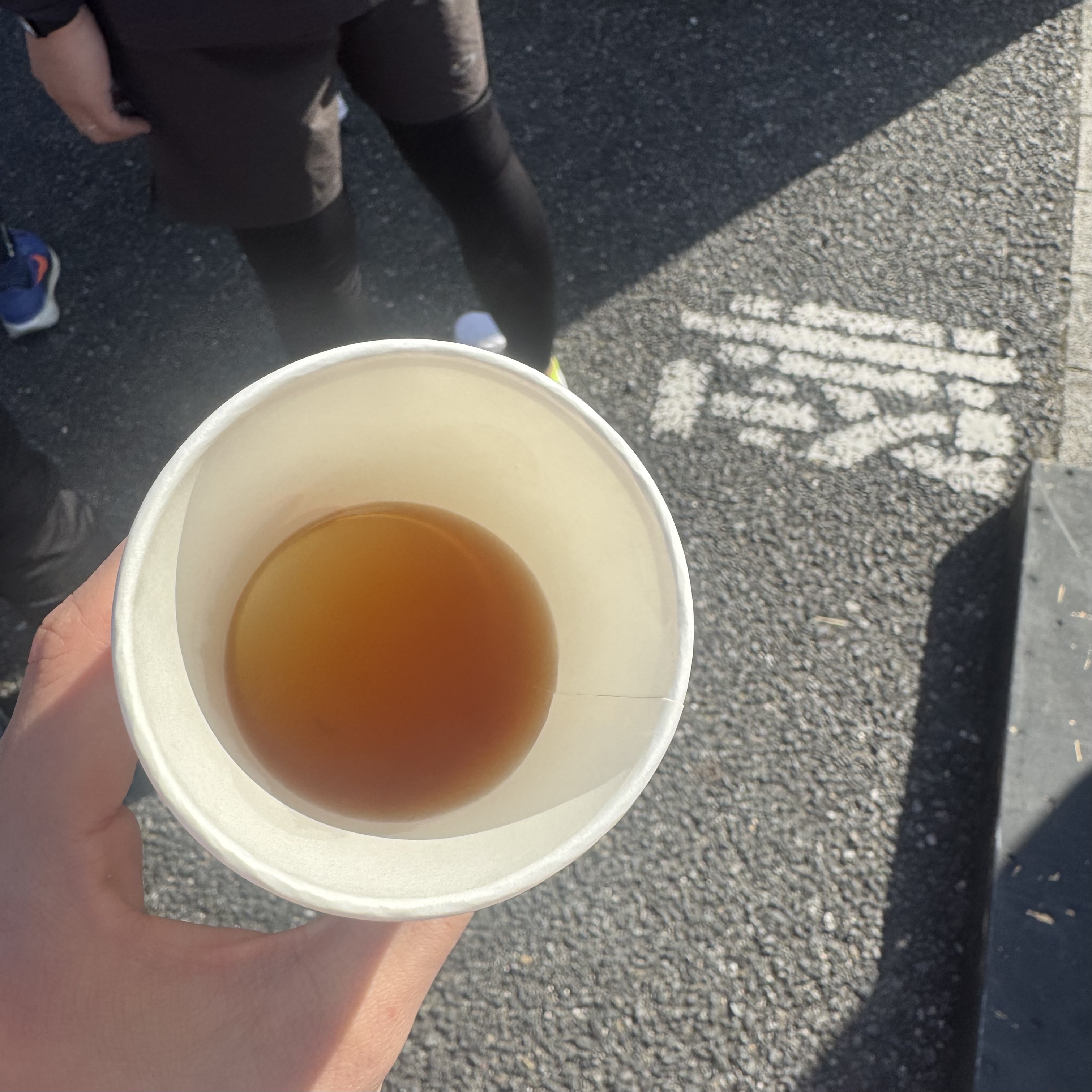 にしおマラソンエイド にしがまラーメンのスープ